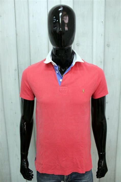 Polo Burberry in Cotone Rosso taglia L International 